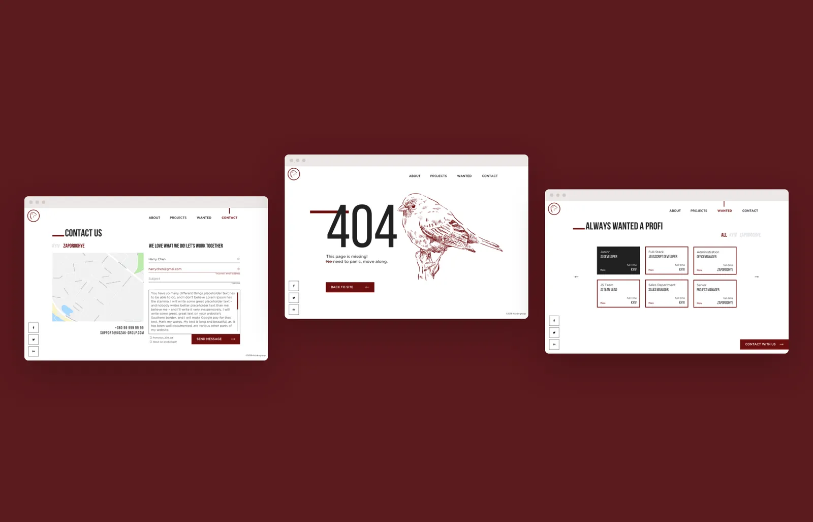 Illustrations and the 404 page