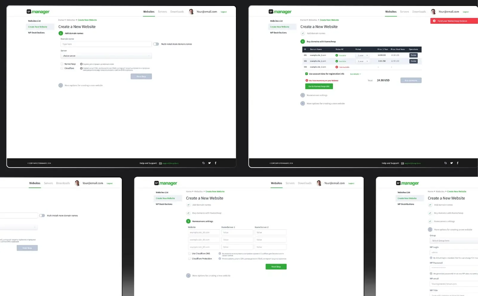 Account settings