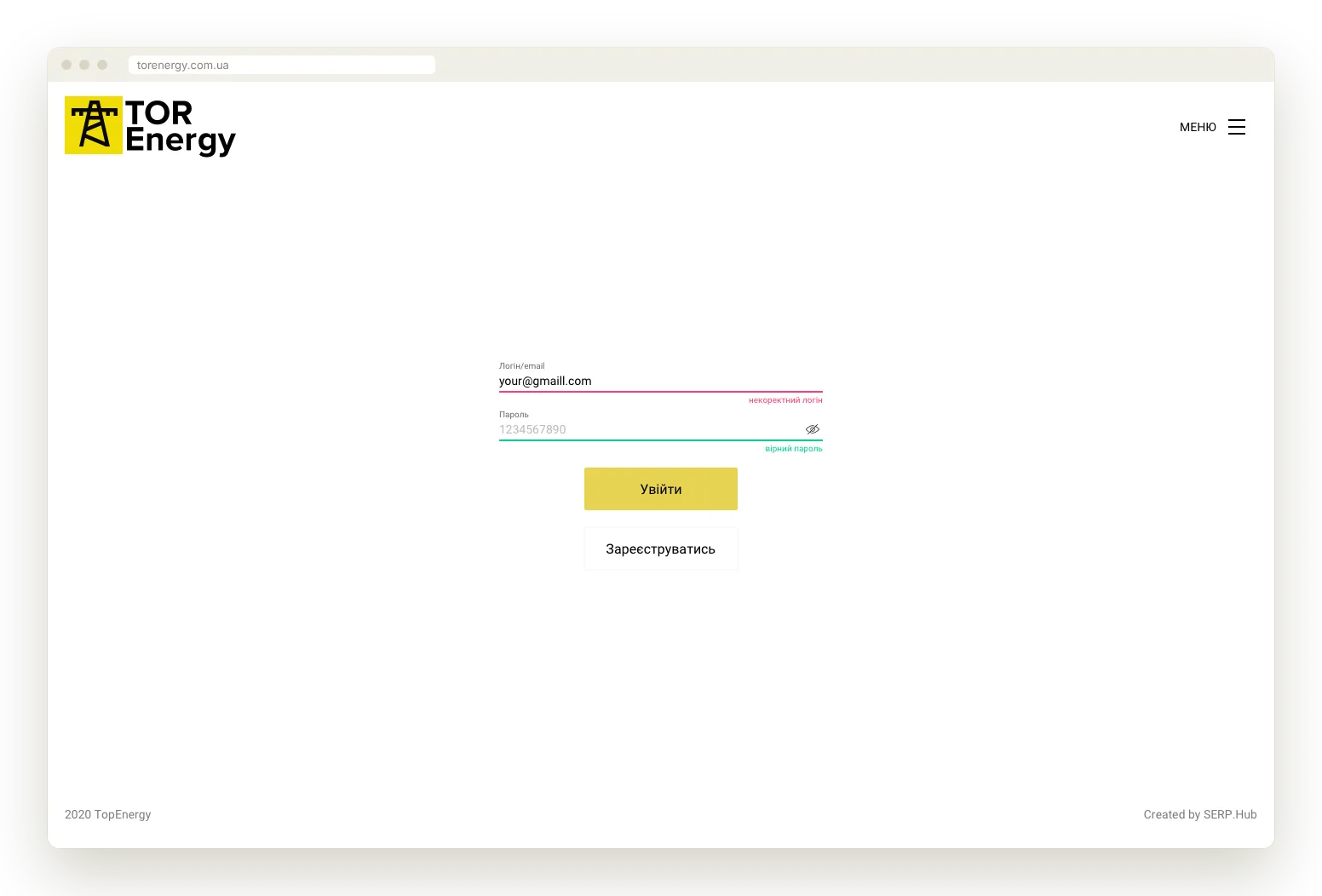 Sign-in and role choice