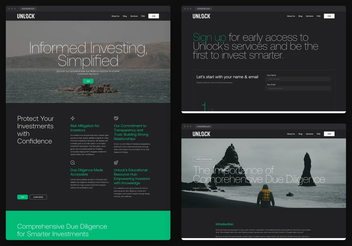 Desktop pages
