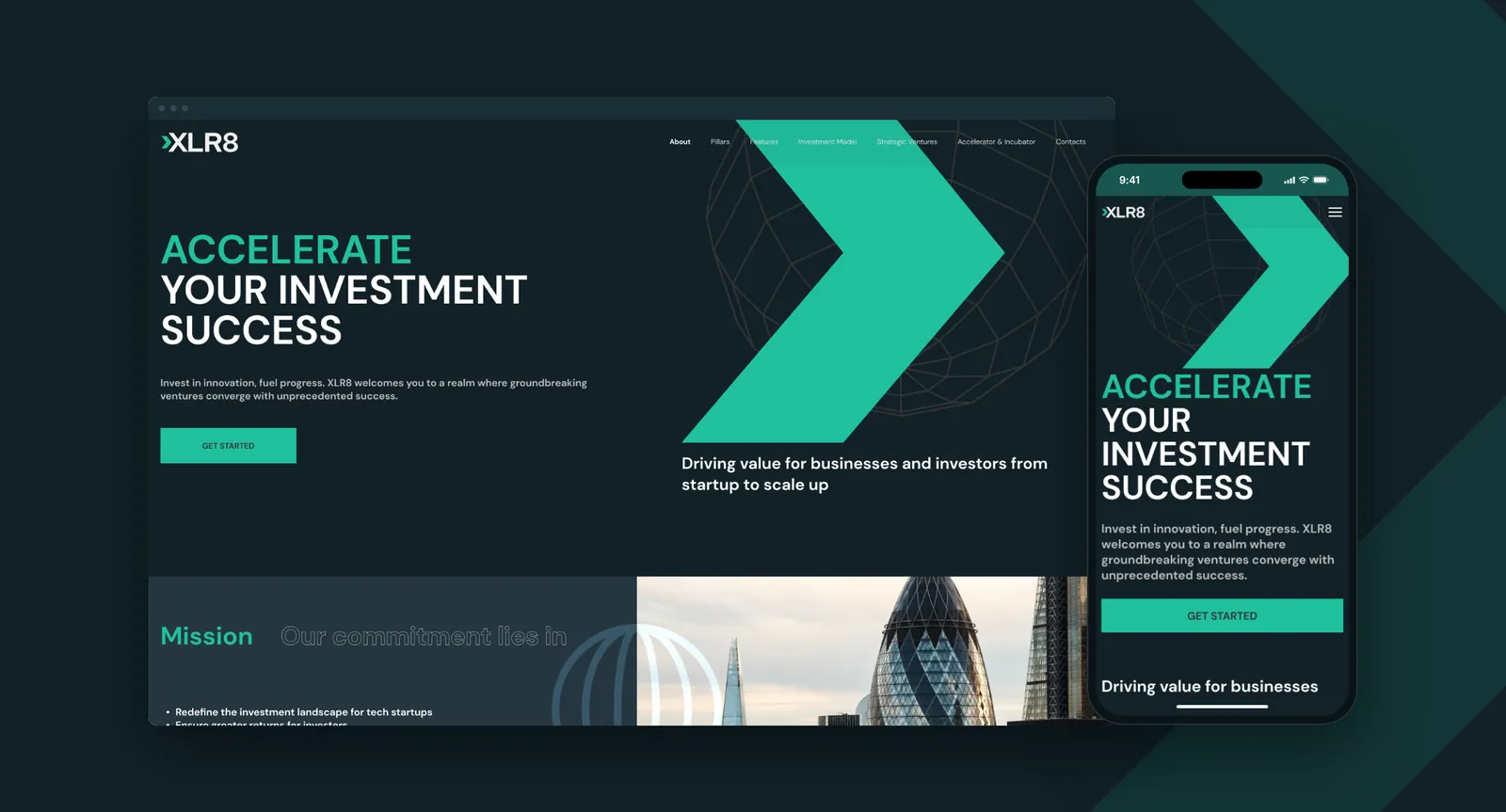 Website: hero and desktop pages
